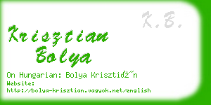 krisztian bolya business card